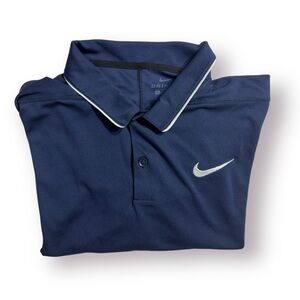 Nike Court Polo Dry Fit Midnight Navy Active‎ Sports Golf Shirt